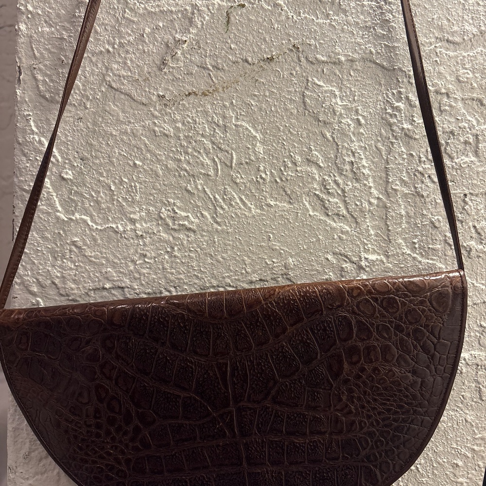 Leather Italian bloomingdale bag